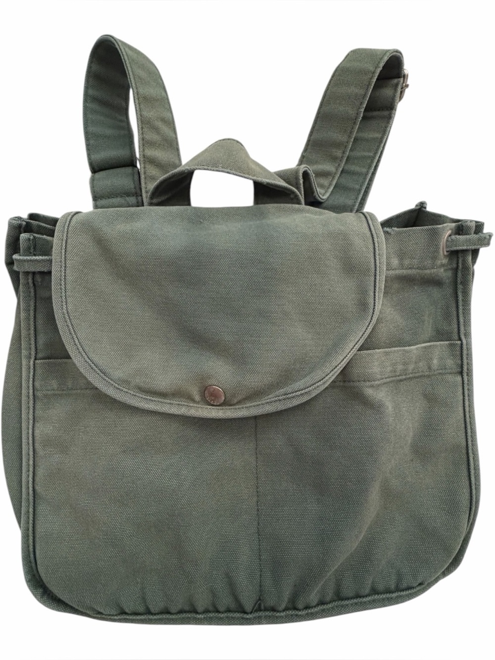 vintage-style BAGGU Drawstring Backpack made from durable, heavyweight canvas
